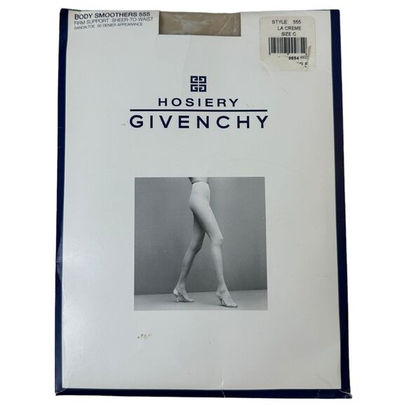 Givenchy Vintage 1999 Body Smoothers 555 Crème Nude Hosiery Panty Hose C NEW - Picture 1 of 5